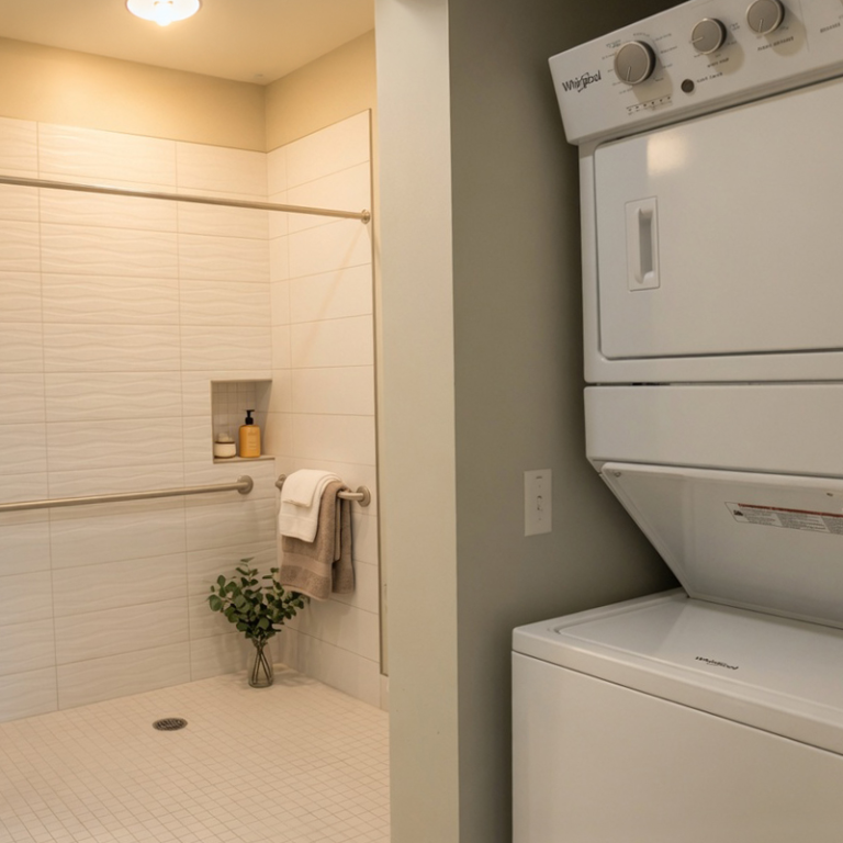 room shower laundry sq